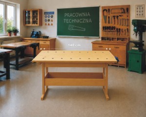 Stół ślusarko stolarski składany 140
