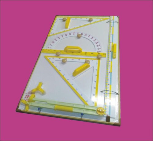 Tablica z przyrządami plastikowymi pionowa