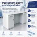 Postument dolny do dygestorium z miejscem na nogi w pracowni