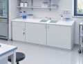 Stolik laboratoryjny pełny dwukomorowy maksi 195 w pracowni