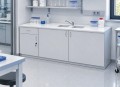Stolik laboratoryjny pełny dwukomorowy mini 195 w pracowni