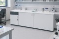 Stolik laboratoryjny pełny jednokomorowy maksi 195 modern w pracowni