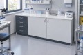 Stolik laboratoryjny pełny szufladowy 195 modern w pracowni