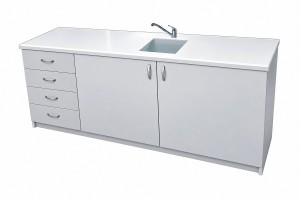 Stolik laboratoryjny pełny szufladowy jednokomorowy maksi 195