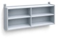 Półka laboratoryjna podwójna 120 cm popiel