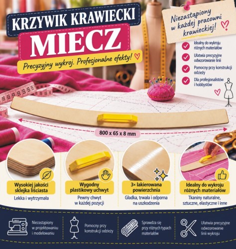 Krzywik krawiecki miecz