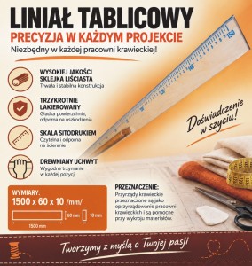 Liniał krawiecki 1.5m