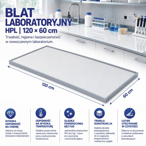 Blat laboratoryjny HPL