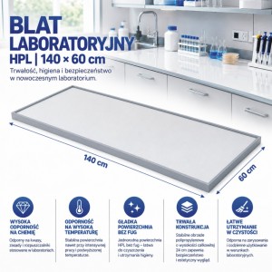 Blat laboratoryjny HPL 140