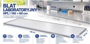 Blat laboratoryjny HPL 195