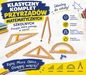 Komplet przyrządów tablicowych klasycznych