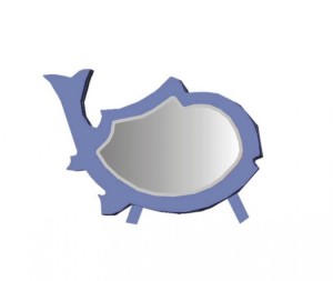 Potykacz reklamowy stacjonarny do pisania pisakiem ryba