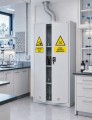 Szafa na odczynniki chemiczne wyciąg grawitacyjny w pracowni