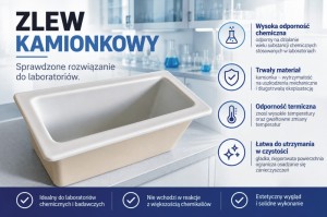 Zlew kamionkowy dygestorium
