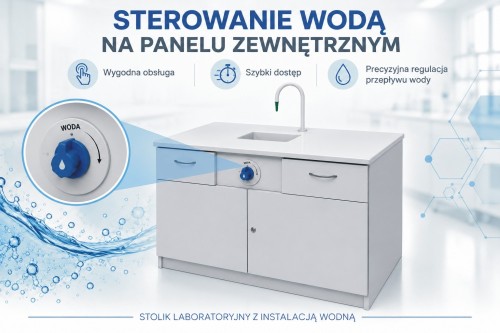 Panel wodny stolika laboratoryjnego