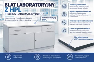 Blat HPL stolika laboratoryjnego