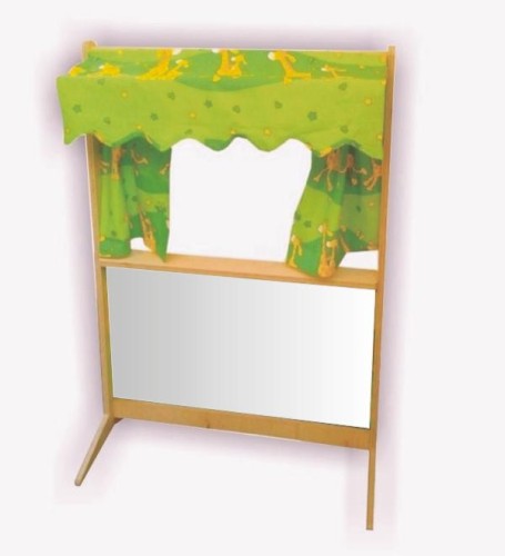 Teatrzyk kukiełkowy składany z tablicą białą i daszkiem