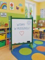 Kącik przedszkolaka panel tablica biała