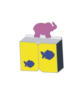 Meble przedszkolne segment duży z rybami