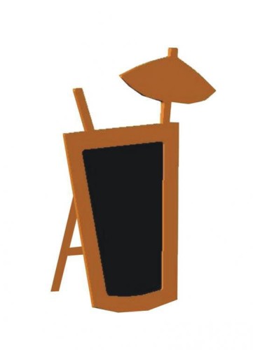 Potykacz reklamowy drink stacjonarny