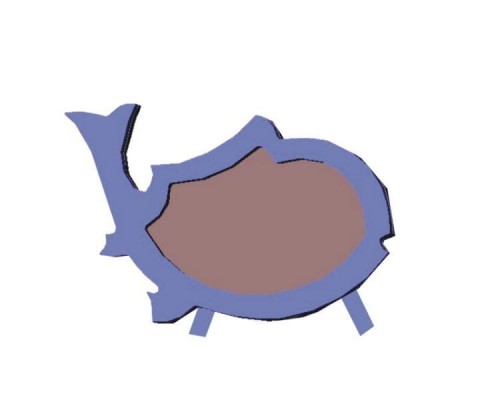 Potykacz reklamowy ryba stacjonarny