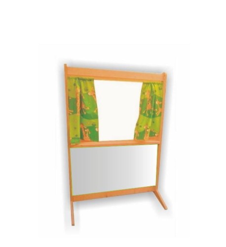 Teatrzyk kukiełkowy składany z tablicą białą
