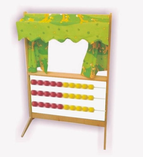 Teatrzyk kukiełkowy składany z liczydłem maksi i daszkiem